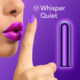 Kool Vibes - Rechargeable Mini Bullet - Grape - Purple 6.4 cm USB Rechargeable Bullet - Image 3