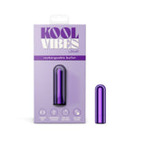 Kool Vibes - Rechargeable Mini Bullet - Grape - Purple 6.4 cm USB Rechargeable Bullet - Image 1