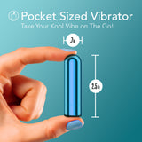 Kool Vibes - Rechargeable Mini Bullet - Blueberry - Blueberry 6.4 cm USB Rechargeable Bullet - Image 4