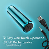 Kool Vibes - Rechargeable Mini Bullet - Blueberry - Blueberry 6.4 cm USB Rechargeable Bullet - Image 5