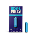 Kool Vibes - Rechargeable Mini Bullet - Blueberry - Blueberry 6.4 cm USB Rechargeable Bullet - Image 1