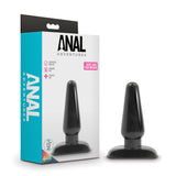 Anal Adventures Basic Anal Plug - Medium - Black 12 cm Butt Plug - Image 1