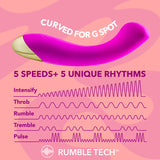 Aria Bangin' AF - Purple 18.4 cm USB Rechargeable Vibrator - Image 4