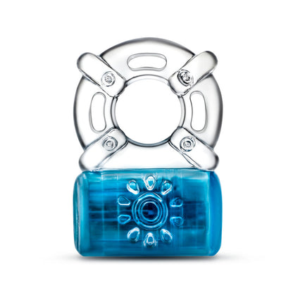Play With Me Pleaser Rechargeable C-Ring - Blue Rechargeable Cock Ring