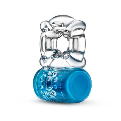 Play With Me Pleaser Rechargeable C-Ring - Blue Rechargeable Cock Ring