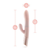 Blush - Fraya - Pink - Pink 24.1 cm USB Rechargeable Thrusting Rabbit Vibrator - Image 9