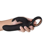 Lush Victoria - Black 22.9 cm (9'') USB Rechargeable Rabbit Vibrator - Image 5