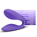 Wellness Duo - Purple - Purple USB Rechargeable Couples Vibrator - Image 6