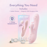 Play With Me - Fairy Flutter - Pink 19.7 cm USB Rechargeable Rabbit Vibrator - Image 7