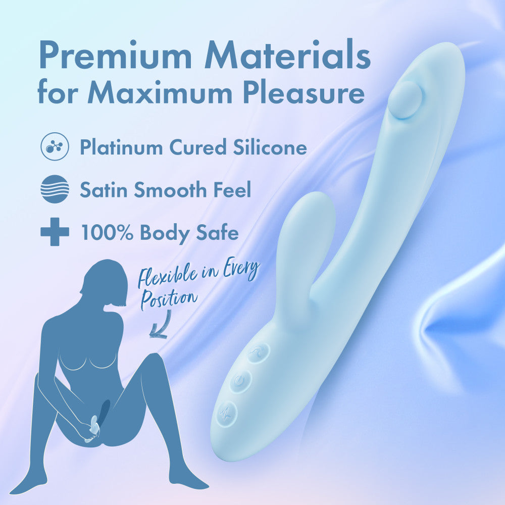 Play With Me - Moondust Magic - Blue 20.3 cm Rabbit Vibrator