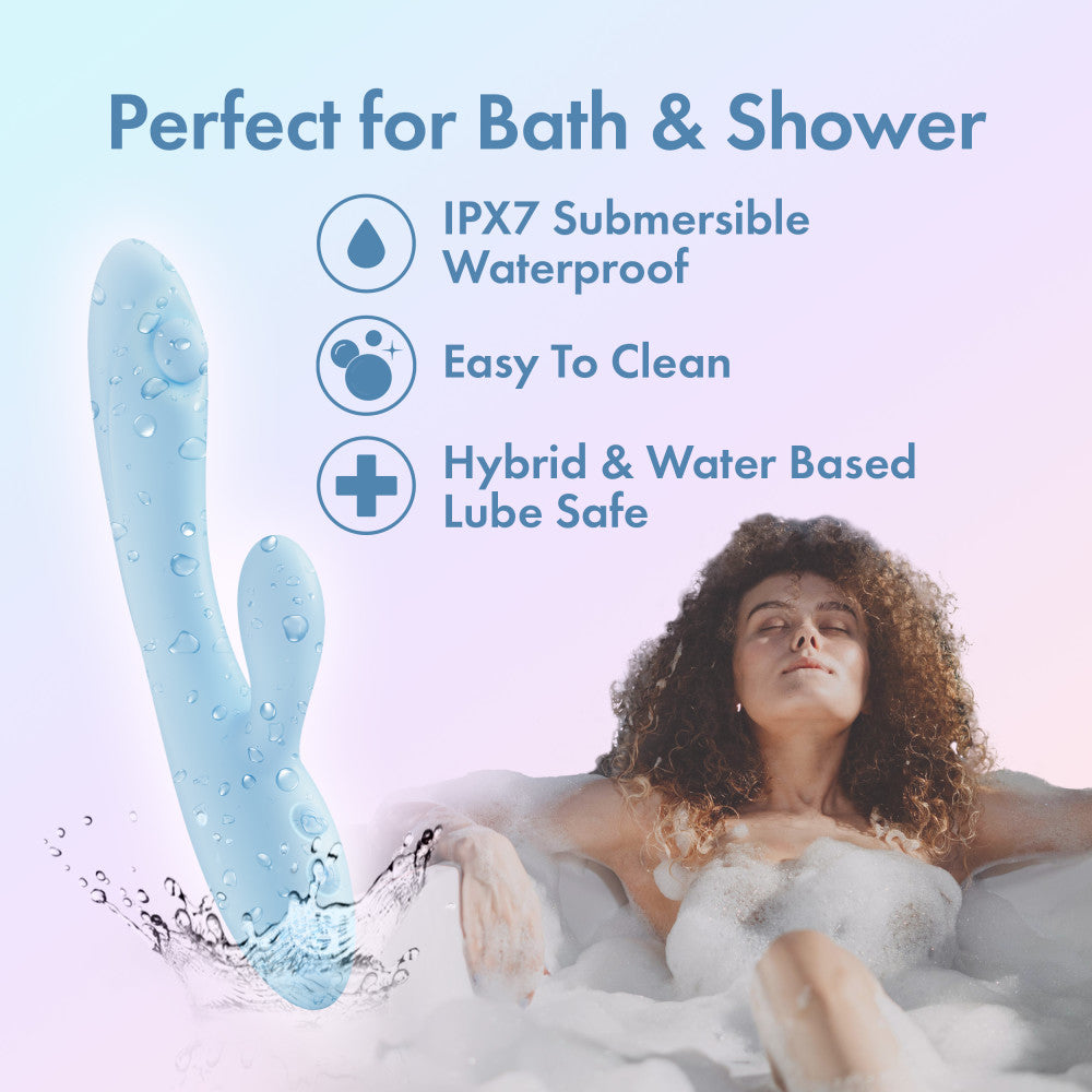 Play With Me - Moondust Magic - Blue 20.3 cm Rabbit Vibrator