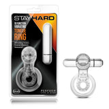 Stay Hard 10-Function Vibrating Tongue Ring - Clear Vibrating Cock & Ball Ring - Image 1