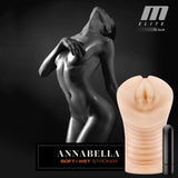 M Elite Soft and Wet - Annabella - Flesh Vibrating Vagina Stroker - Image 2