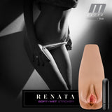 M Elite Soft and Wet - Renata - Tan Vibrating Vagina Stroker - Image 2