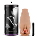 M Elite Soft and Wet - Renata - Tan Vibrating Vagina Stroker - Image 1