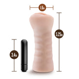 M for Men Ashley - Flesh Vibrating Vagina Stroker - Image 8