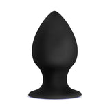 Anal Adventures Platinum Anal Stout Plug - Medium - Black 7.6 cm Medium Butt Plug - Image 2