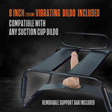 Temptasia Surrender Sex Chair - Black Sex Stool With Vibrating Dildo - Image 5
