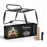 Temptasia Surrender Sex Chair - Black Sex Stool With Vibrating Dildo - Image 1