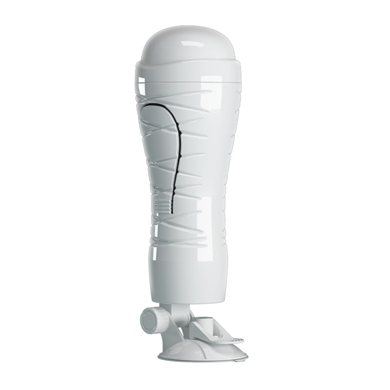 CRAZY BULL FLORA Vibrating Stroker - Flesh Vibrating Squeezeable