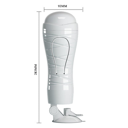 CRAZY BULL FLORA Vibrating Stroker - Flesh Vibrating Squeezeable
