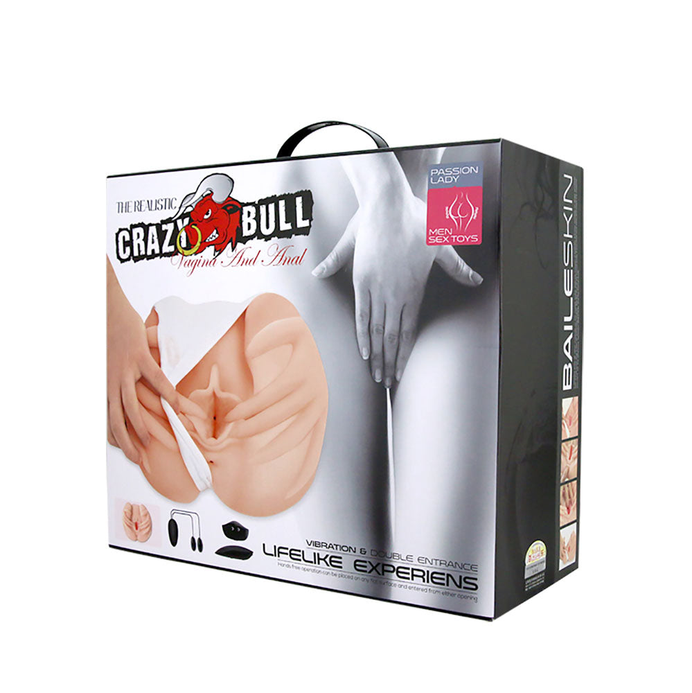 CRAZY BULL Vibrating Spread Torso - Flesh Vibrating Spread Torso