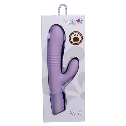 Maia AYLA - Lavender 24.4 cm Thrusting Rabbit Vibrator