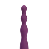 Maia DANI - Purple 17.8 cm USB Rechargeable Beaded Vibrator - Image 3
