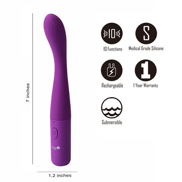 Maia CHELSI - Purple 17.8 cm USB Rechargeable Vibrator