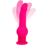 Maia TEGAN - Pink 23.6 cm USB Rechargeable Jumping Vibrating Dong with Remote - Image 2