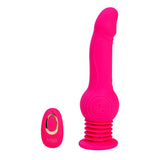 Maia TEGAN - Pink 23.6 cm USB Rechargeable Jumping Vibrating Dong with Remote - Image 4