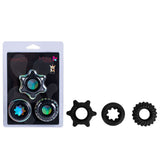 Maia MANZO - Black Silicone Cock Rings - Set of 3 - Image 1