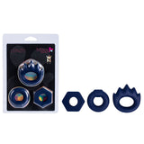 Maia LONZO - Blue Silicone Cock Rings - Set of 3 - Image 1