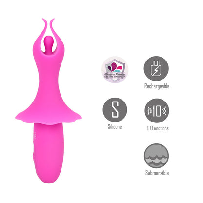 Maia SIENNA 15.2 cm USB Rechargeable Fluttering Bullet
