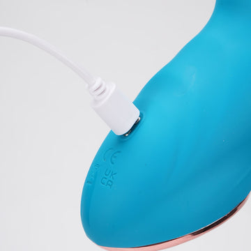 Maia KENNEDI - Blue 23.5 cm USB Rechargeable Triple Stimulating Vibrator