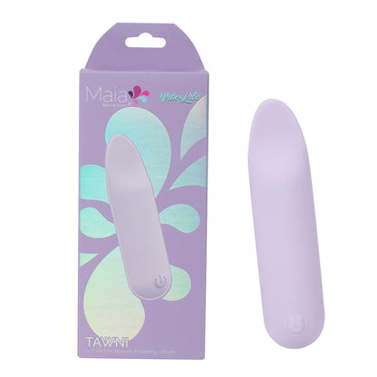 Maia TAWNI 9 cm USB Rechargeable Bullet with Flickering Tip - Lavender