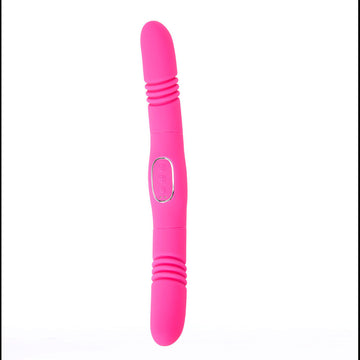 Maia ZENA - Pink - Pink 35.5 cm USB Rechargeable Dual Thrusting Double Ended Vibrator