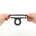 Maia GAVIN - Black Cock & Balls Ring