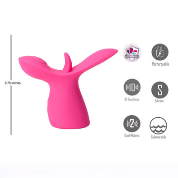 Maia OASIS - Pink - Pink USB Rechargeable Dual Motor Licking & Thumping Stimulator