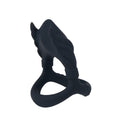 Maia ROCKY - Black - Black USB Rechargeable Vibrating Cock & Balls Ring
