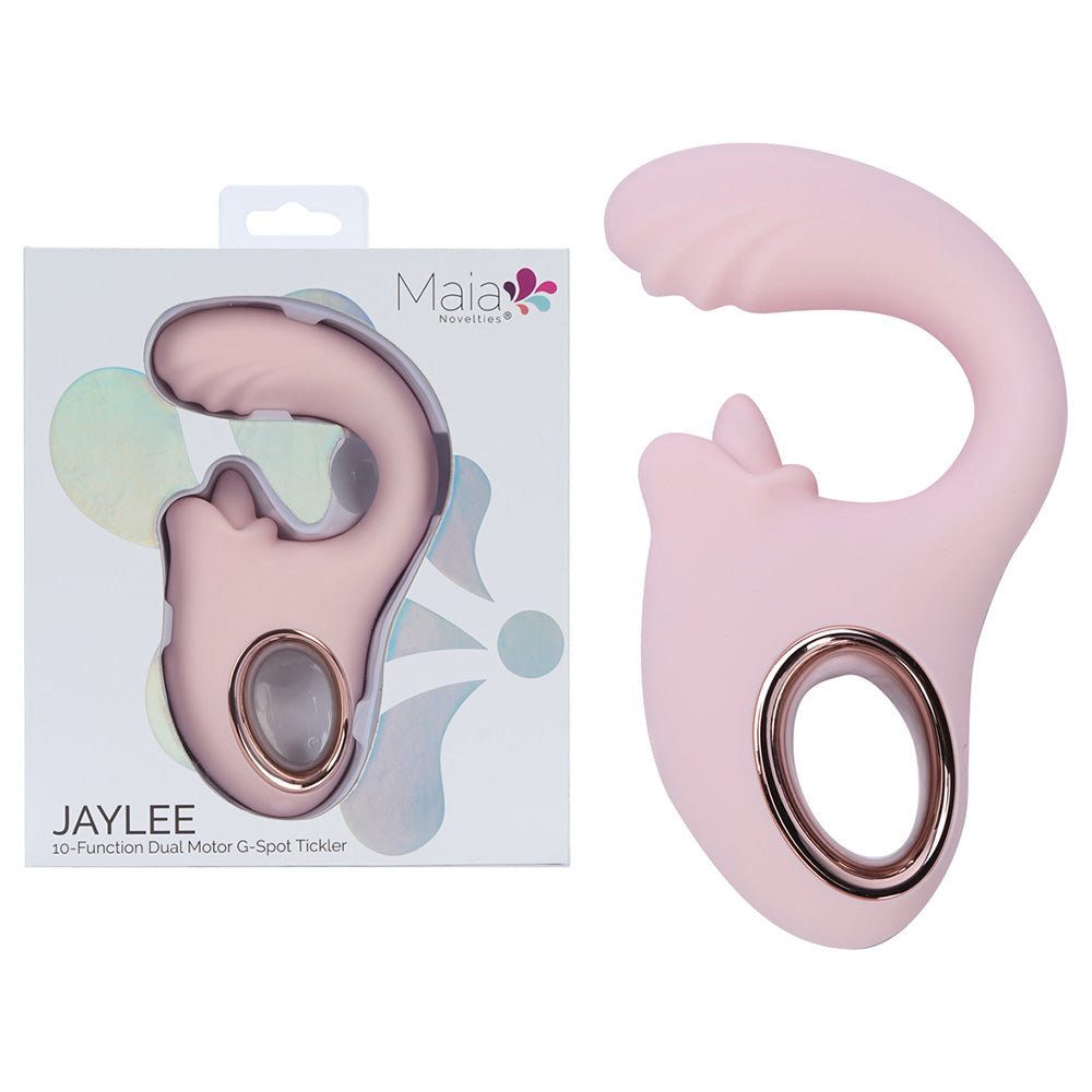 Maia JAYLEE - Pink USB Rechargeable Dual Motor Vibrator