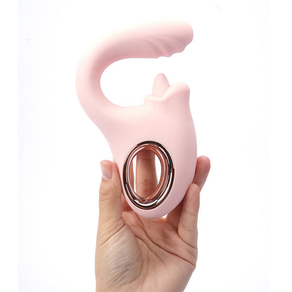 Maia JAYLEE - Pink USB Rechargeable Dual Motor Vibrator