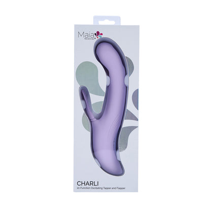 Maia CHARLI - Lavender 22.9 cm Flapping & Tapping Rabbit Vibrator