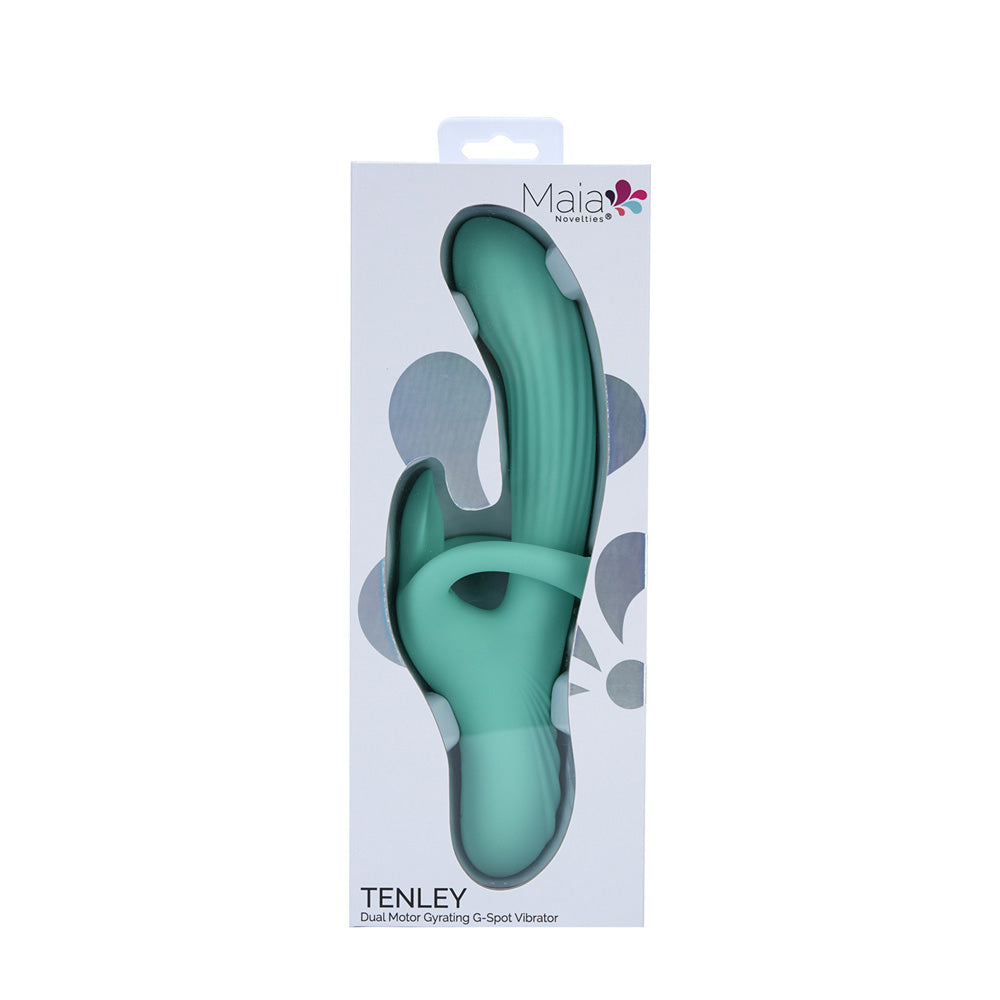 Maia TENLEY - Mint Green 24.1 cm Gyrating Rabbit Vibrator