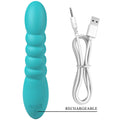 Party Up BRYNLYN - Teal - Teal 18.2 cm USB Rechargeable Rabbit Vibrator