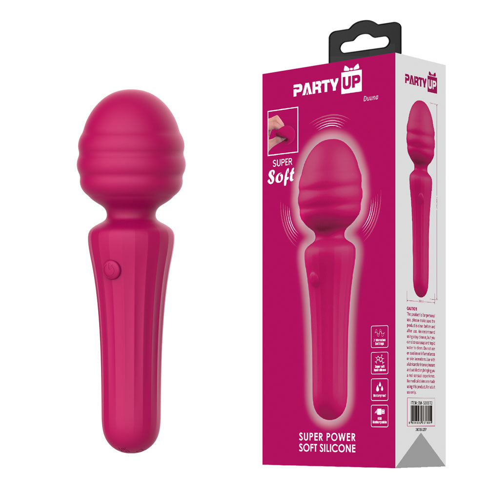 Party Up DUUNA - Pink - Pink 16.9 cm USB Rechargeable Massage Wand