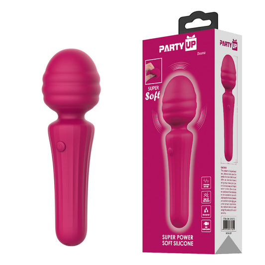 Party Up DUUNA - Pink 16.9 cm USB Rechargeable Massage Wand