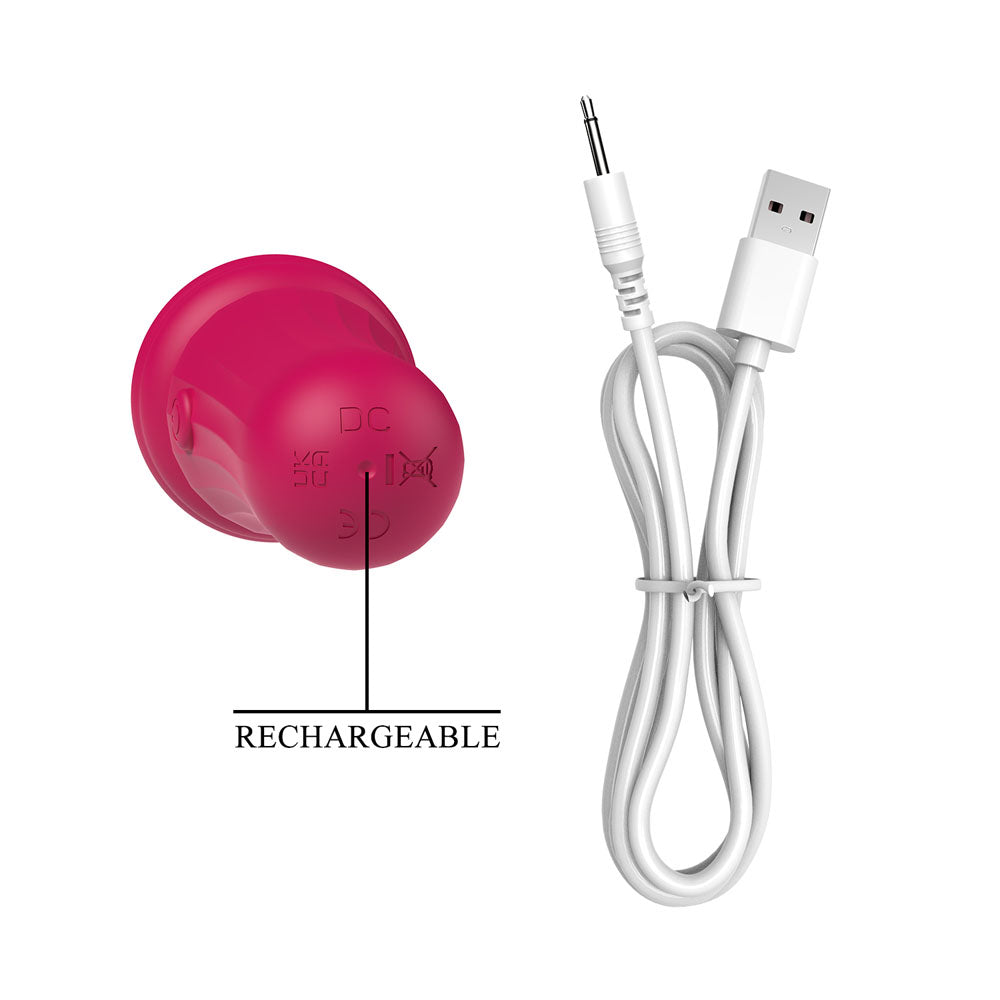 Party Up DUUNA - Pink 16.9 cm USB Rechargeable Massage Wand