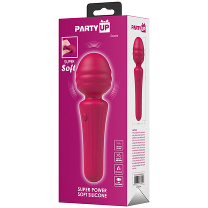 Party Up DUUNA - Pink 16.9 cm USB Rechargeable Massage Wand