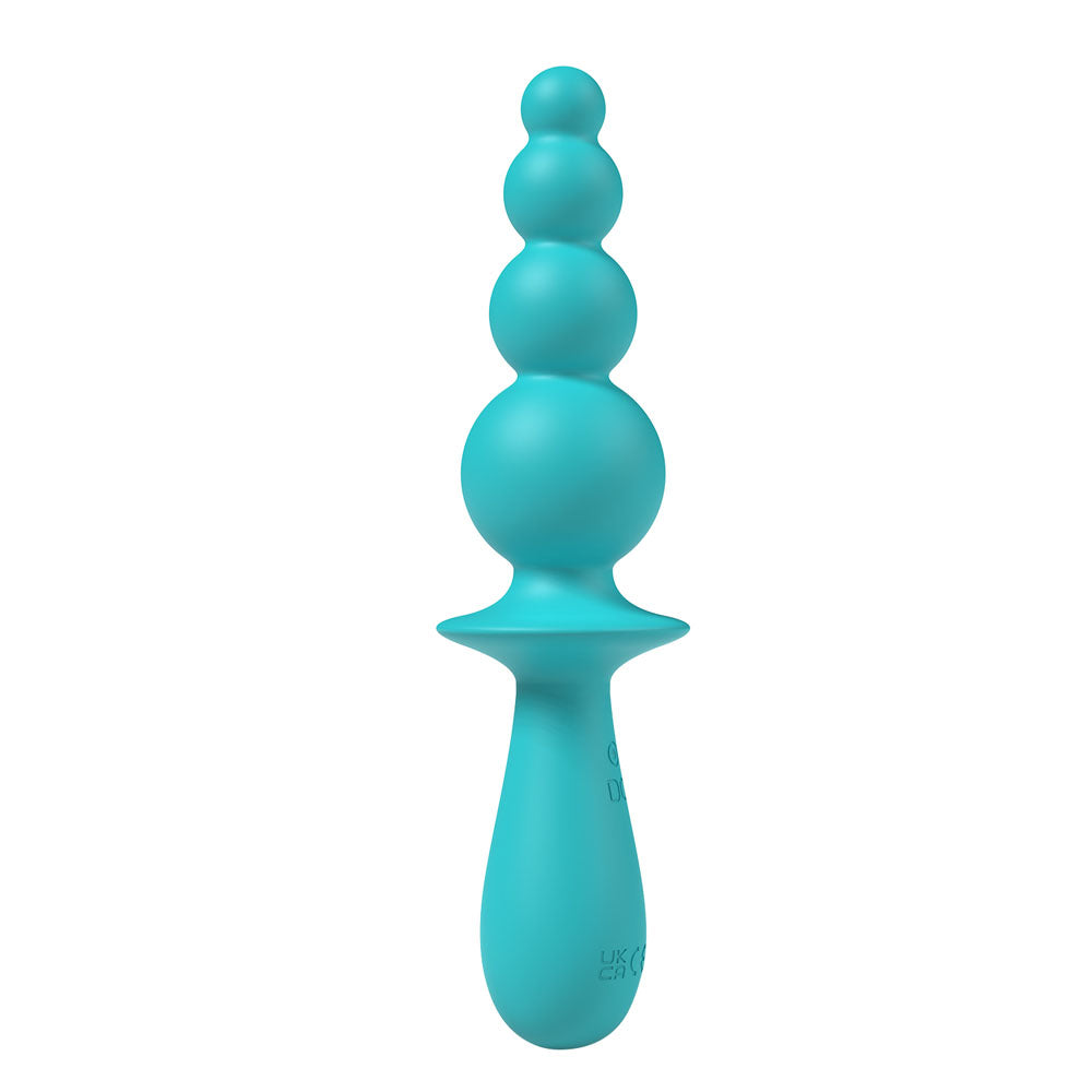 Party Up EVAJANE - Teal 17.1 cm USB Rechargeable Beaded Vibrator